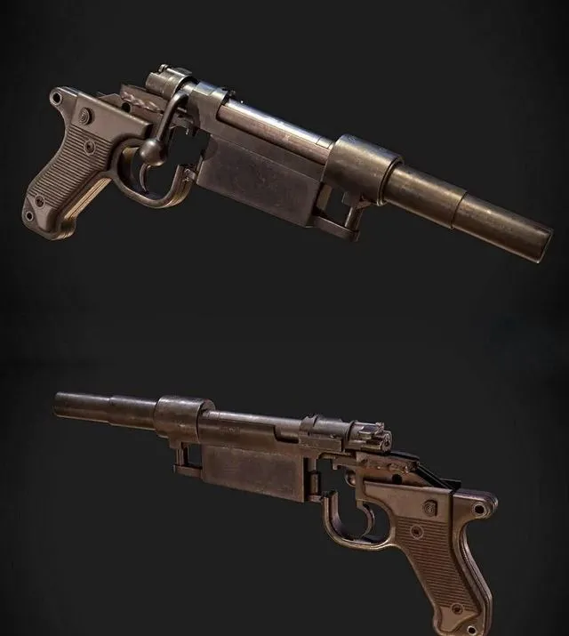 PBR Game 3D Models – Sawn-off Mauser 98K