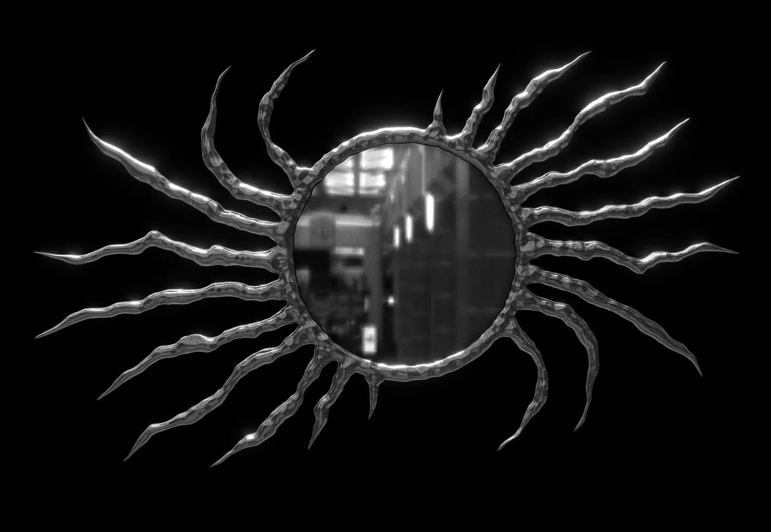 PBR Game 3D Models – Scavenger Interior Mirror 3D Print