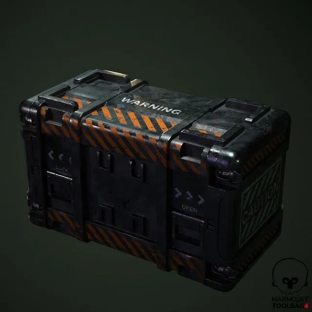 PBR Game 3D Models – Sci-fi Box