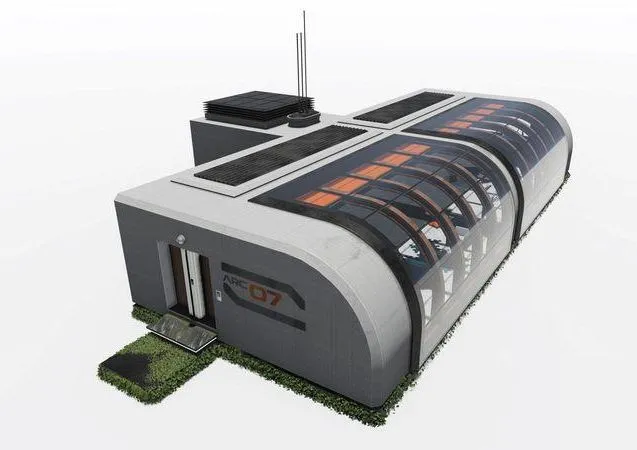 PBR Game 3D Models – Sci-fi Building Arc 07