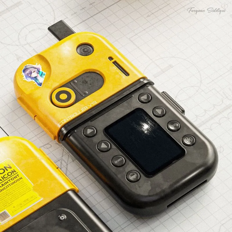 PBR Game 3D Models - Sci-Fi Controller V19