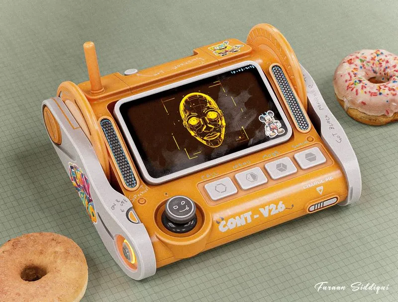 PBR Game 3D Models - Sci-fi Controller V26