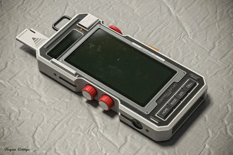 PBR Game 3D Models - Sci-fi Controller V27