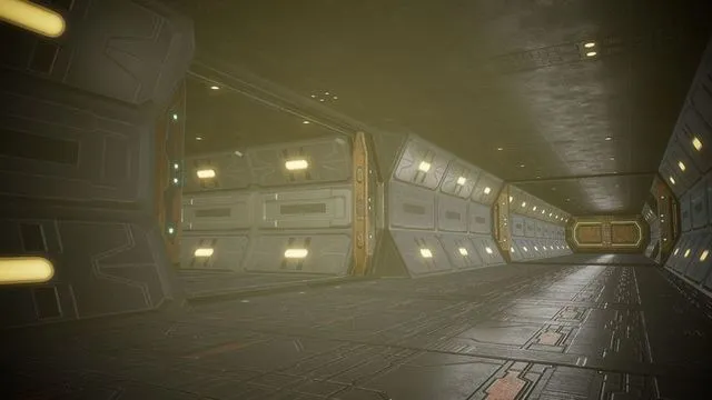 PBR Game 3D Models – Sci Fi Corridor