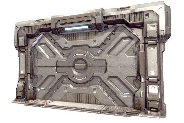 PBR Game 3D Models – Sci Fi Door Game 1