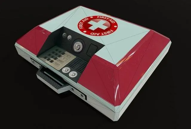 PBR Game 3D Models – Sci-Fi First Aid Kit Medi Pack