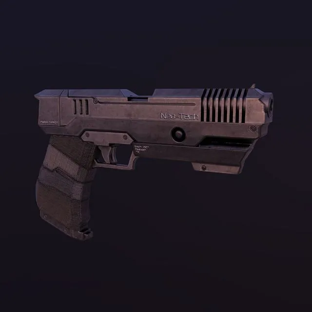 PBR Game 3D Models – Sci-Fi Glock