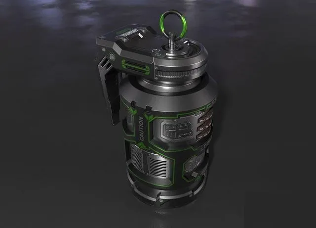 PBR Game 3D Models – Sci-fi Grenade