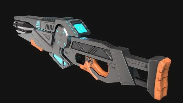 PBR Game 3D Models – Sci-fi Gun