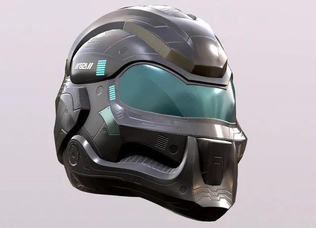 PBR Game 3D Models - Sci-fi Helmet