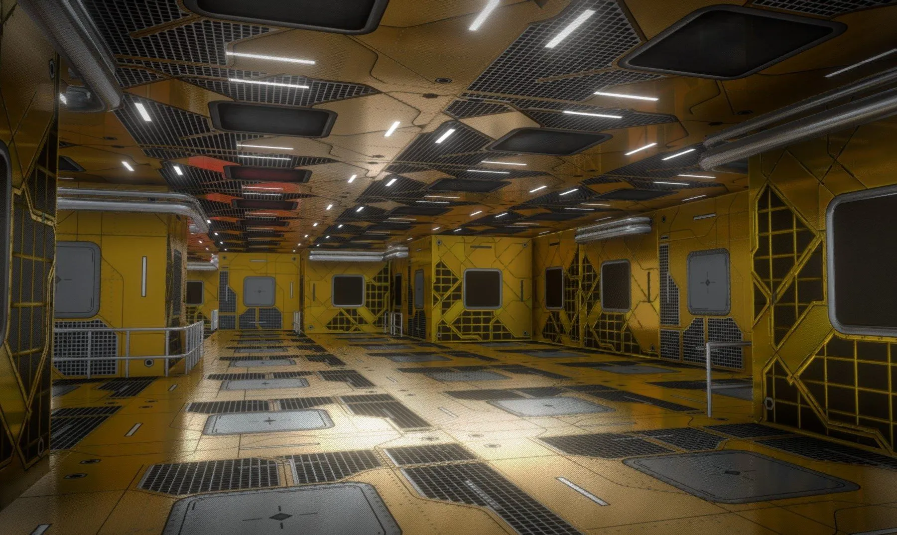 PBR Game 3D Models – Sci Fi Interior 501