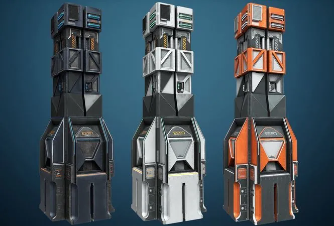 PBR Game 3D Models – Sci-fi Machine
