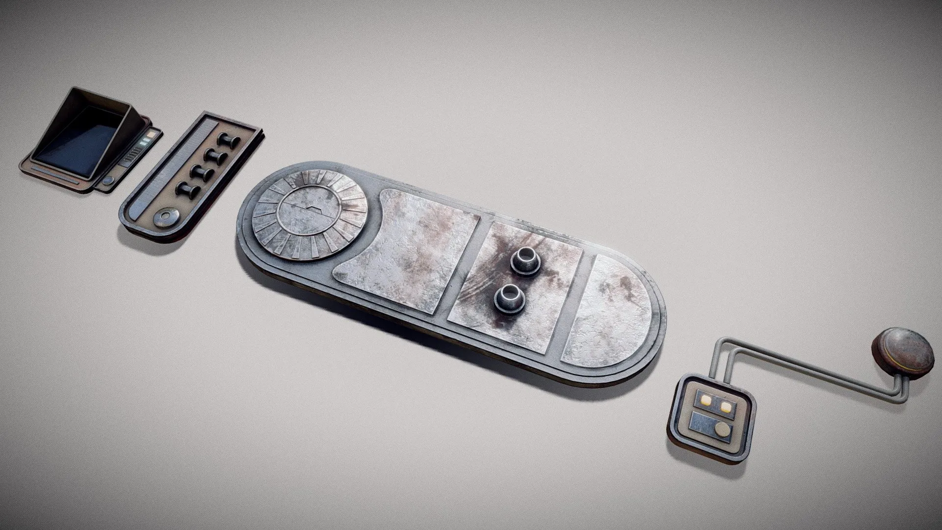 PBR Game 3D Models – Sci Fi Props Star Wars Wall Props 2