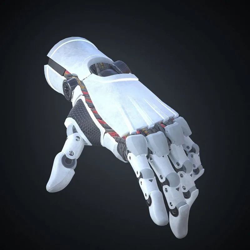 PBR Game 3D Models - Sci-fi robotic hand
