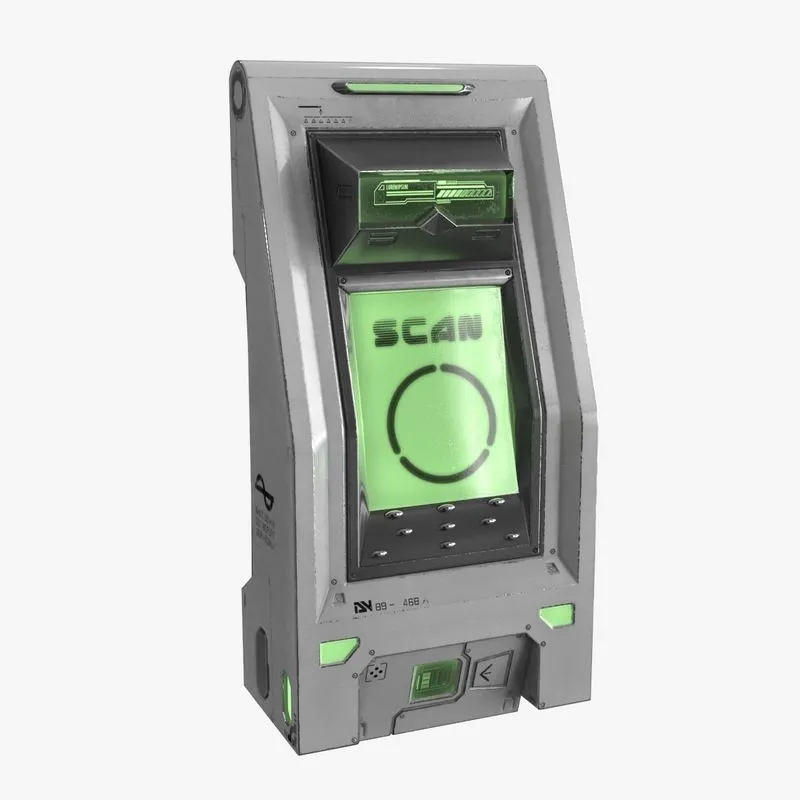 PBR Game 3D Models – Sci Fi Scanner Display v2