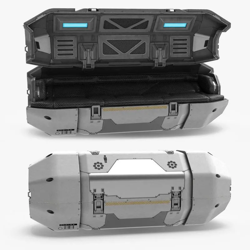 PBR Game 3D Models – Sci Fi Sleep Capsule