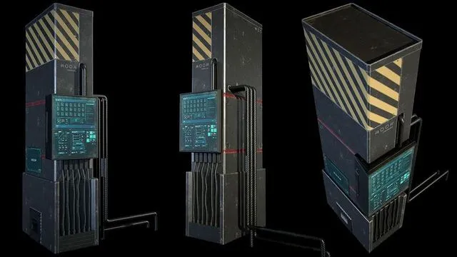 PBR Game 3D Models - Sci-fi Station