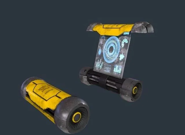 PBR Game 3D Models – Sci fi tablet