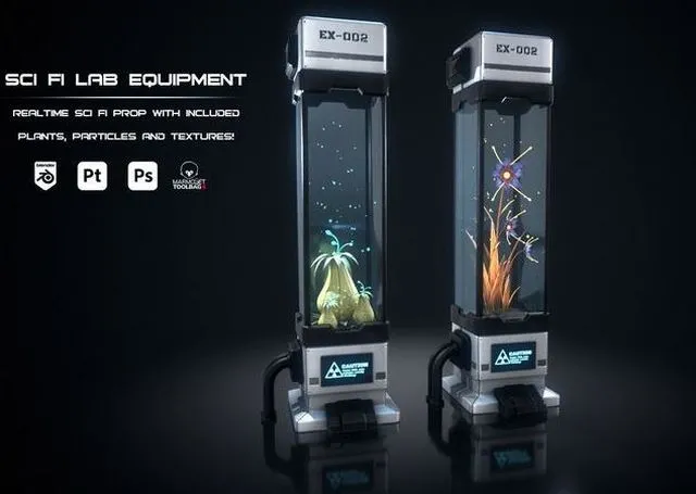 PBR Game 3D Models – SciFi-Lab-Equipment