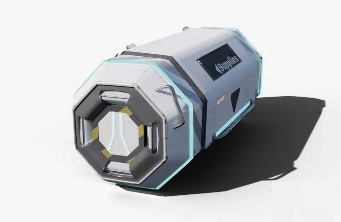 PBR Game 3D Models – Scifi loot supplies crate