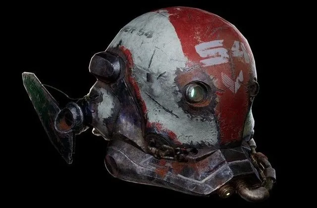 PBR Game 3D Models – SciFi Robot Helmet
