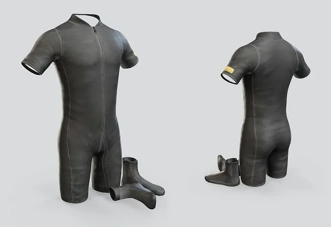 PBR Game 3D Models - Scuba Suit