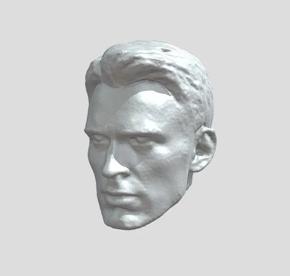 PBR Game 3D Models – Seal Scan Captain America Replaceable Part Head