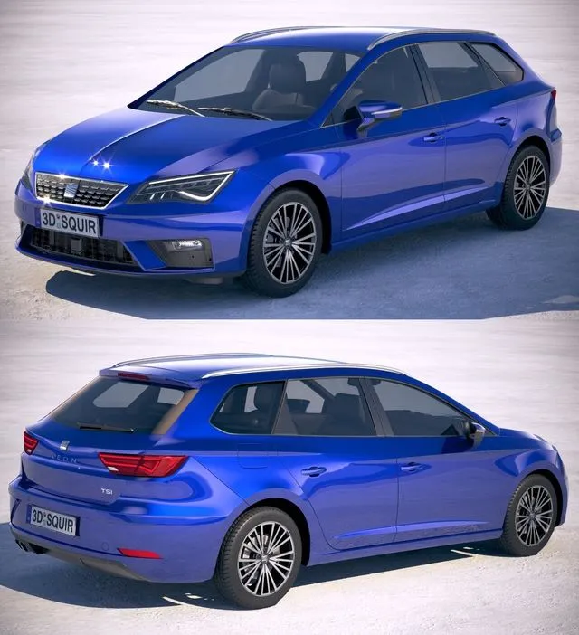 PBR Game 3D Models – Seat Leon ST 2019