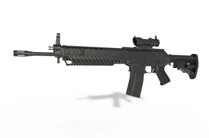 PBR Game 3D Models – Sg 553 Gun Assault rifle