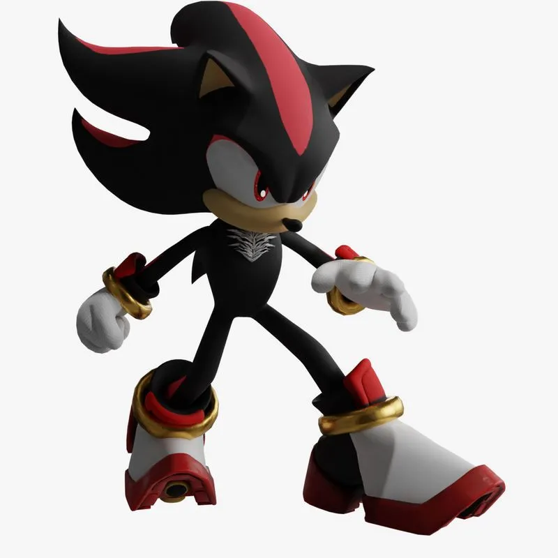 PBR Game 3D Models – Shadow the Hedgehog