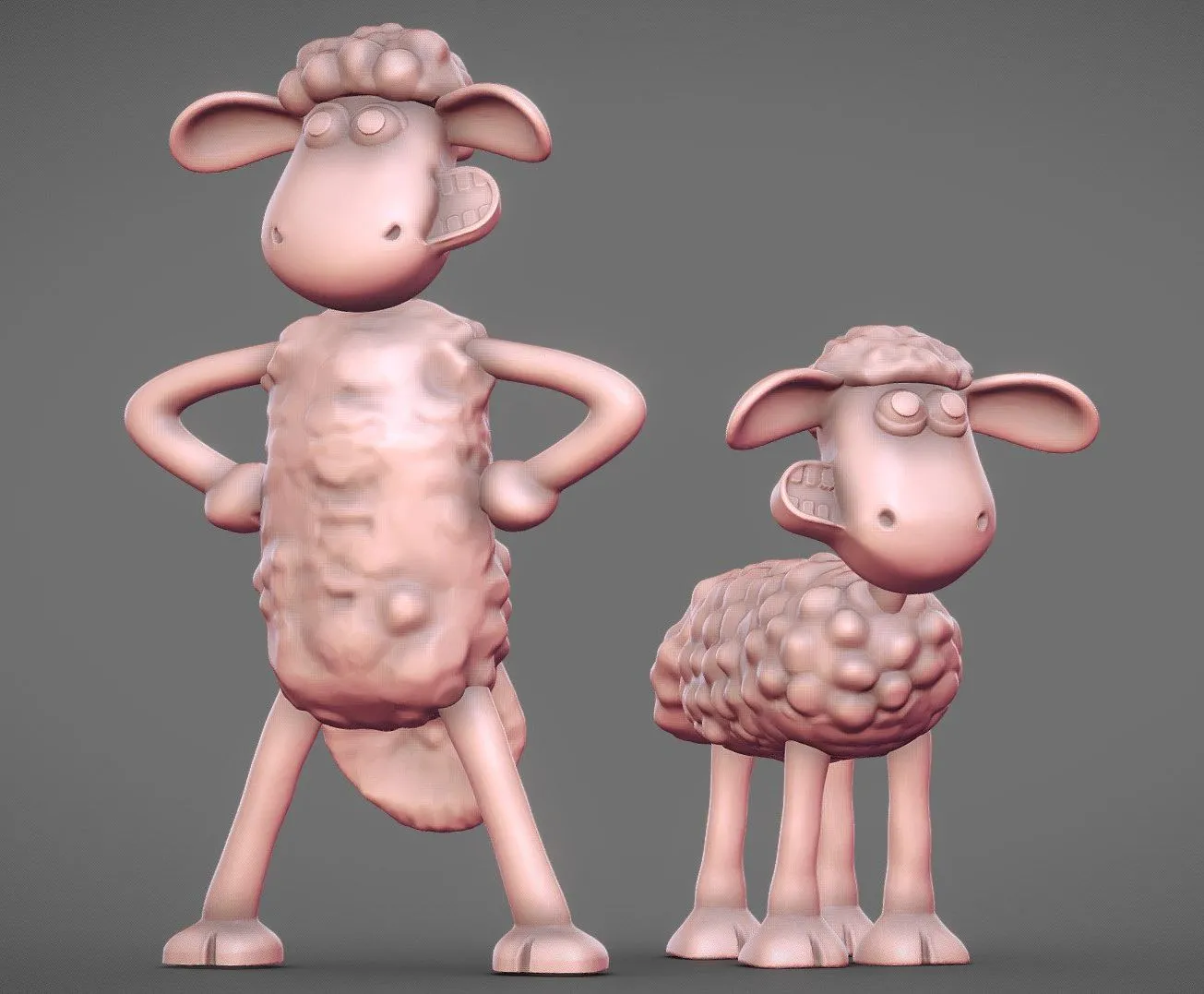 PBR Game 3D Models – Shaun The Sheep Printable