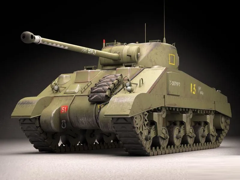 PBR Game 3D Models – Sherman Firefly