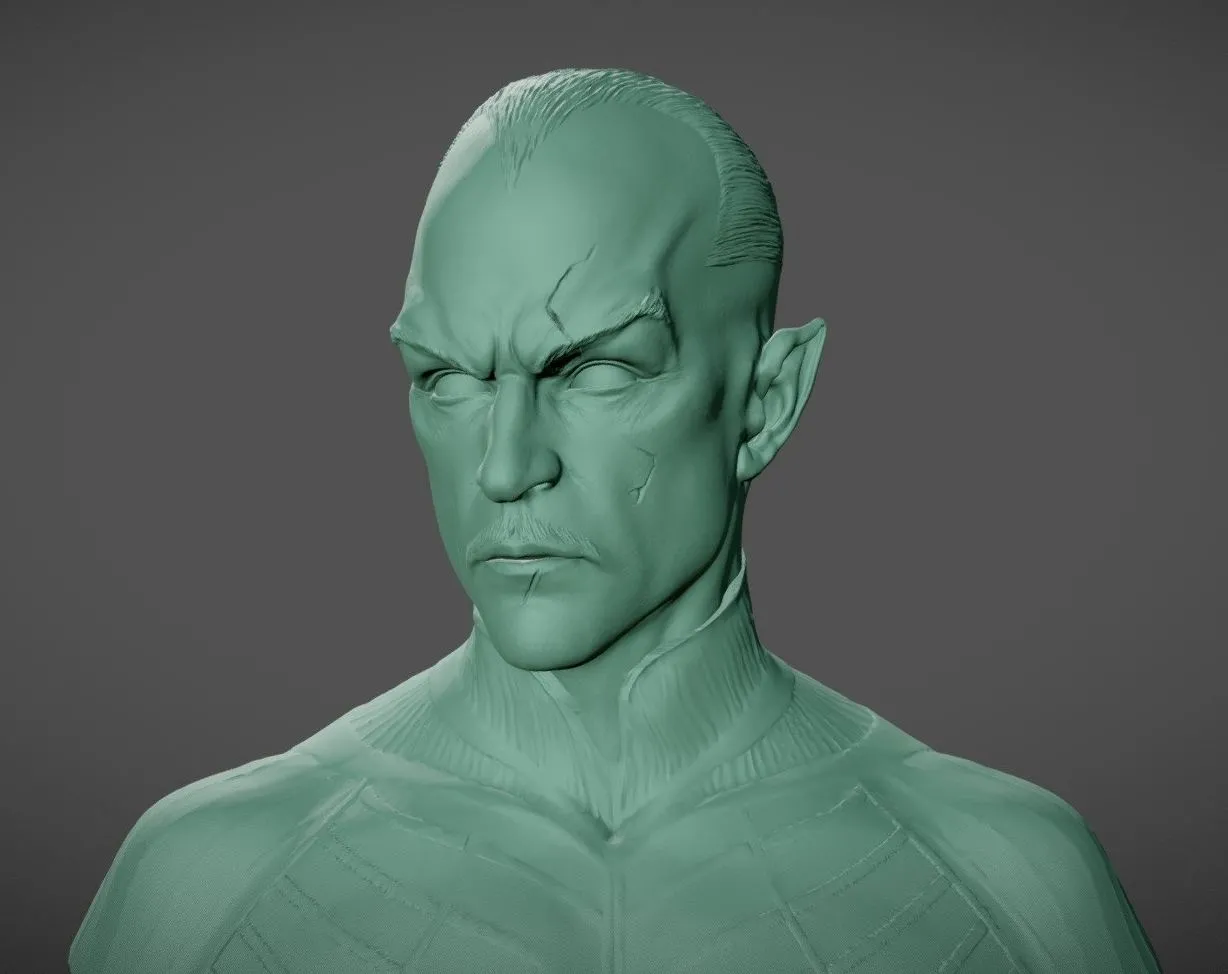 PBR Game 3D Models – Sinestro Bust