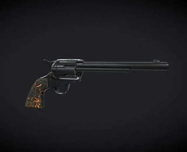 PBR Game 3D Models - Six Shooter Single Action Army Revolver