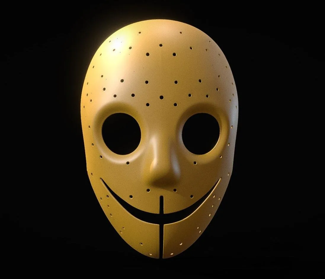PBR Game 3D Models – Smiley Mask