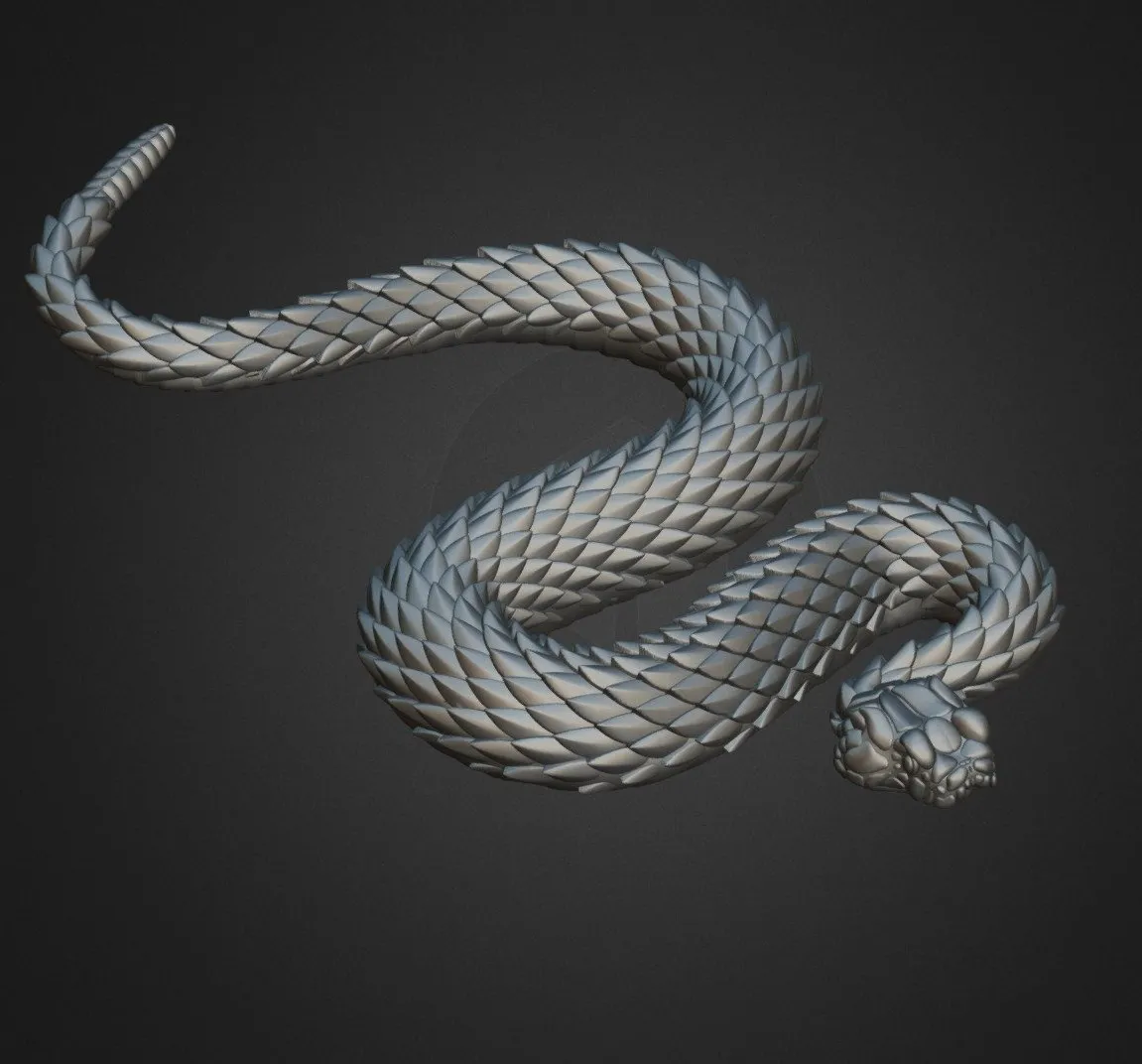 PBR Game 3D Models - Snake