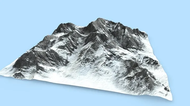 PBR Game 3D Models – Snow Mountains
