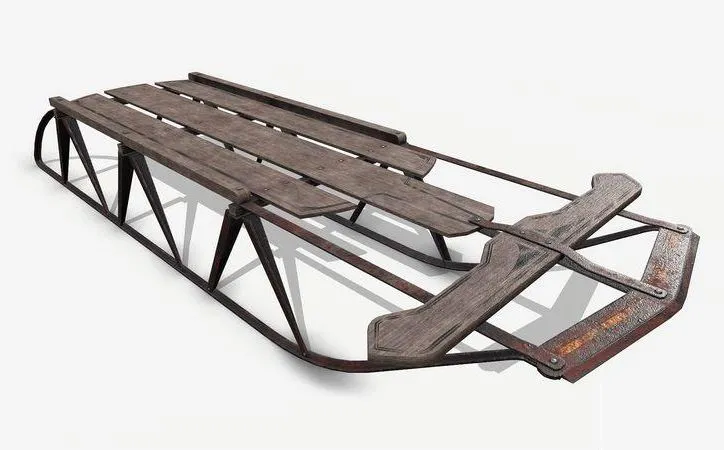 PBR Game 3D Models – Snow Sled