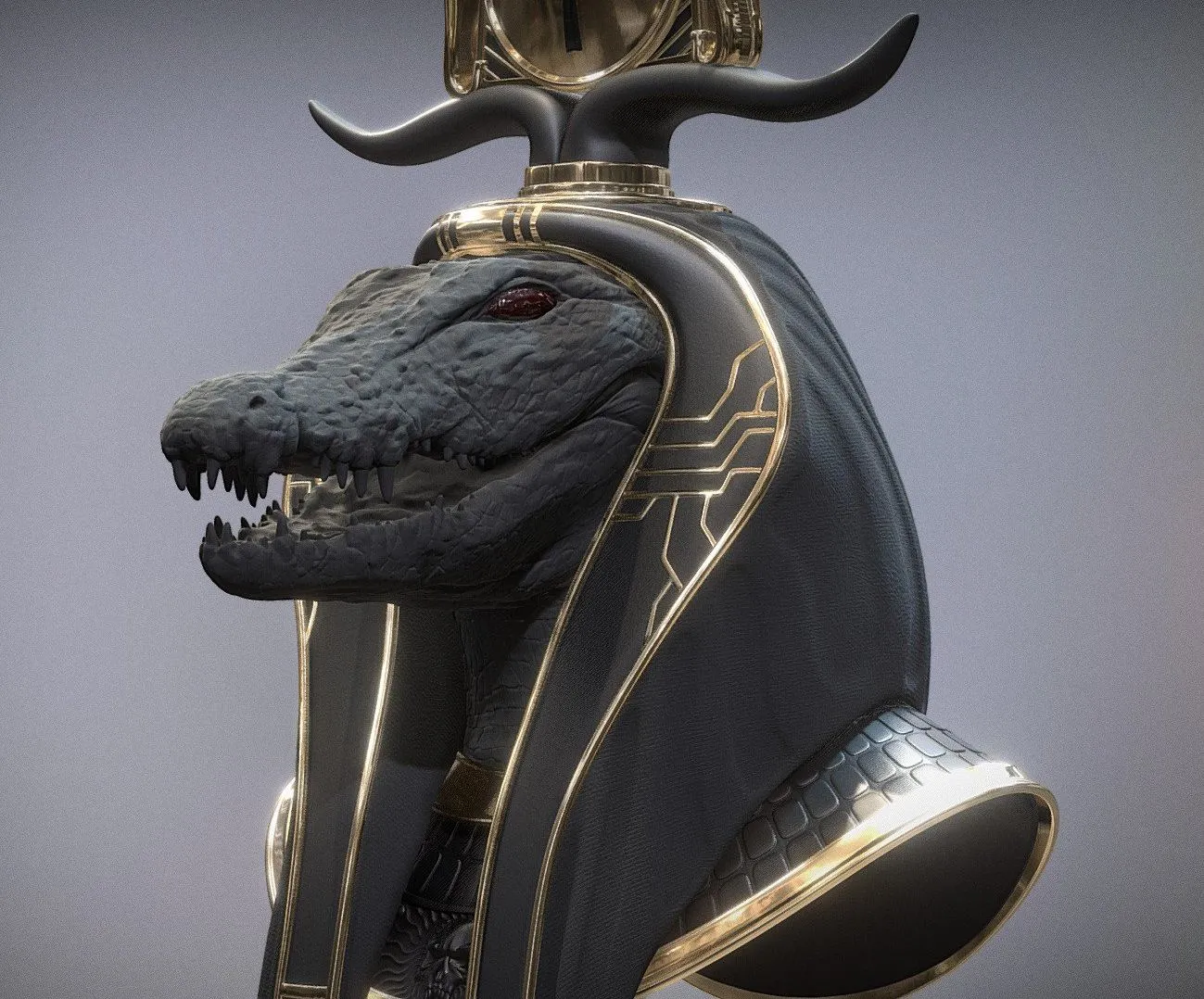 PBR Game 3D Models – Sobek 1