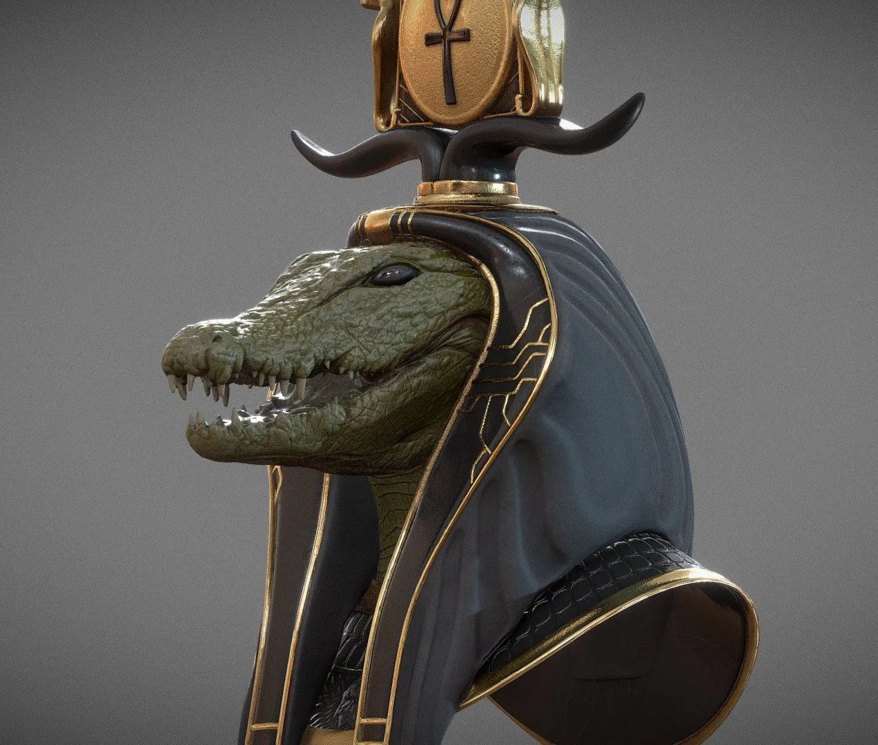 PBR Game 3D Models – Sobek Mask