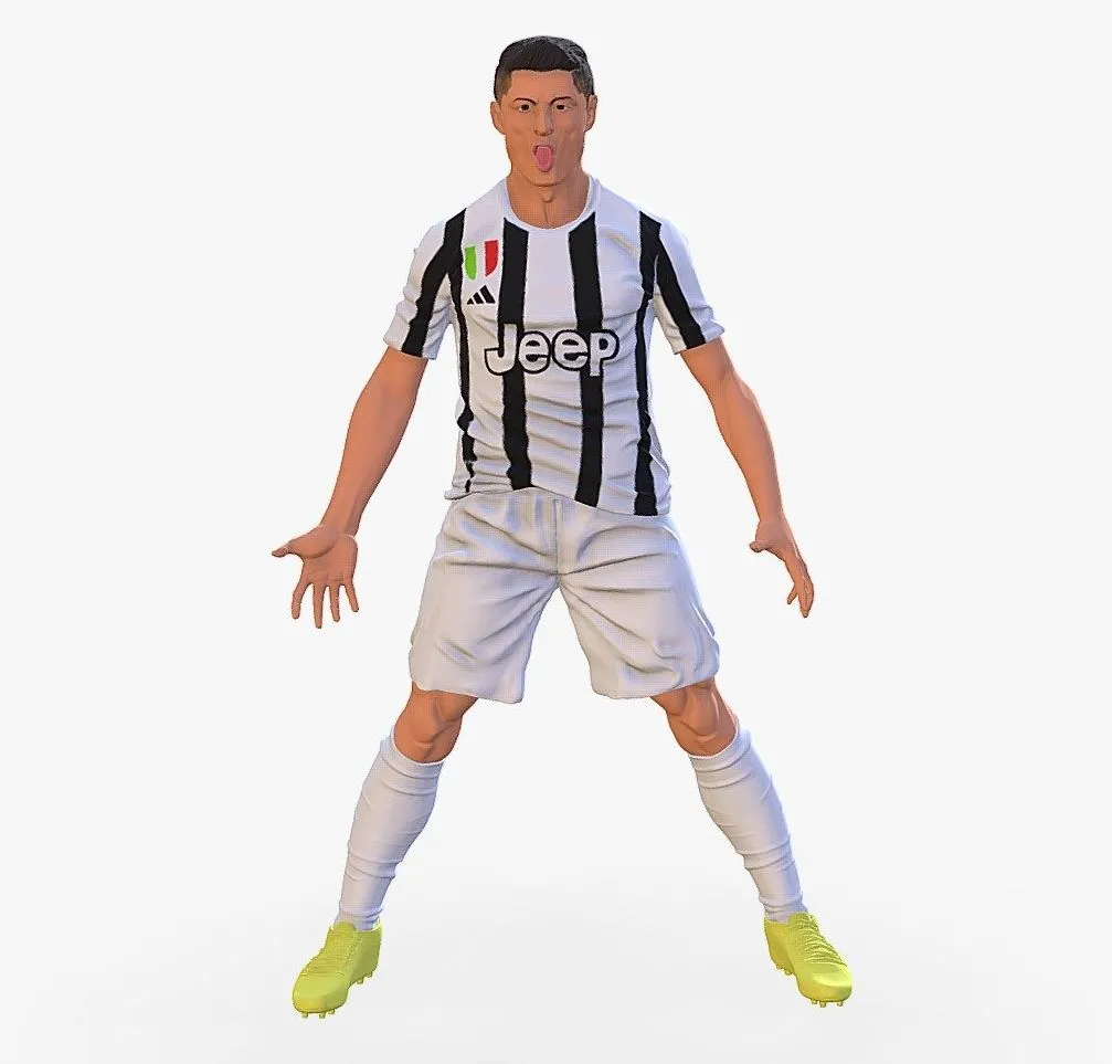 PBR Game 3D Models – Soccer Player 1123