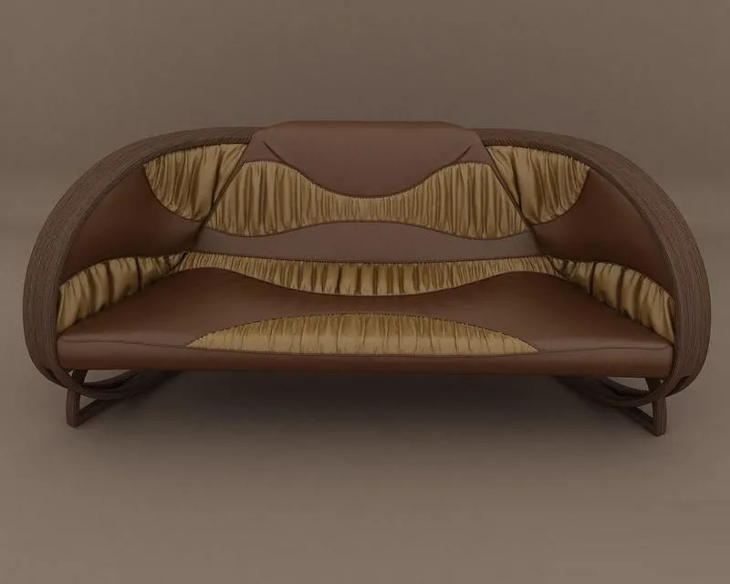 PBR Game 3D Models – Sofa gold