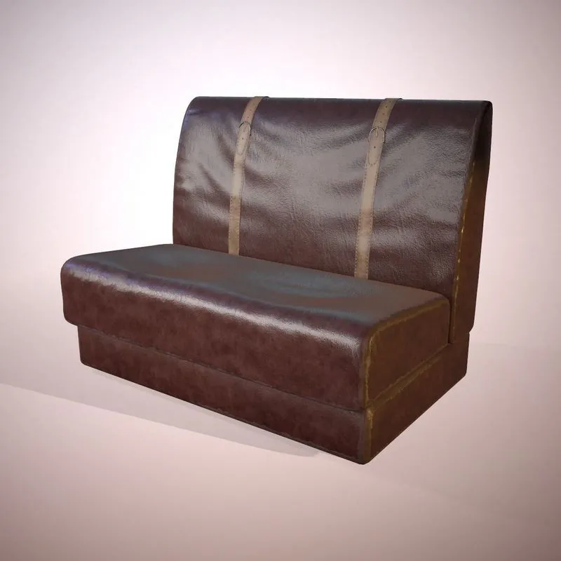 PBR Game 3D Models – Sofa with straps