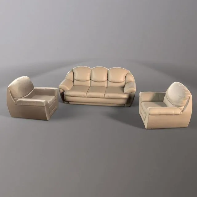 PBR Game 3D Models – Soft leather coner