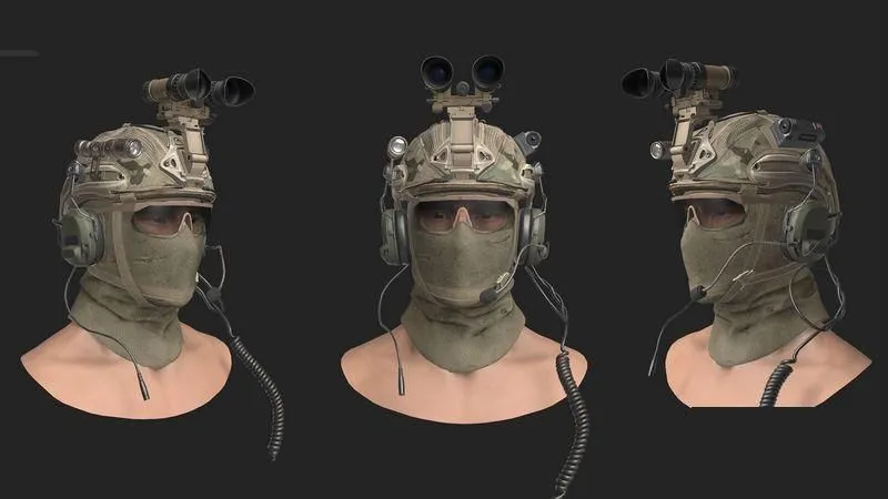PBR Game 3D Models – SOLDIER HELMET HEAD