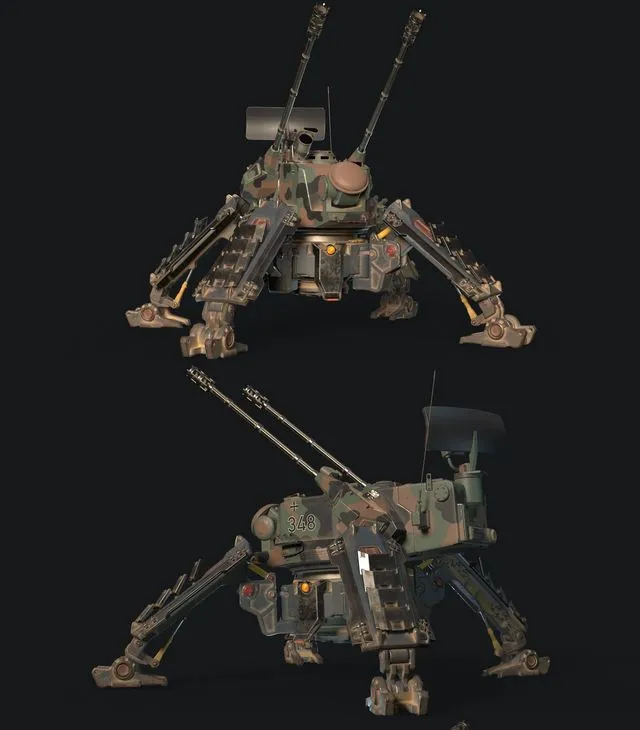 PBR Game 3D Models – SPAA L4X8 Lynx