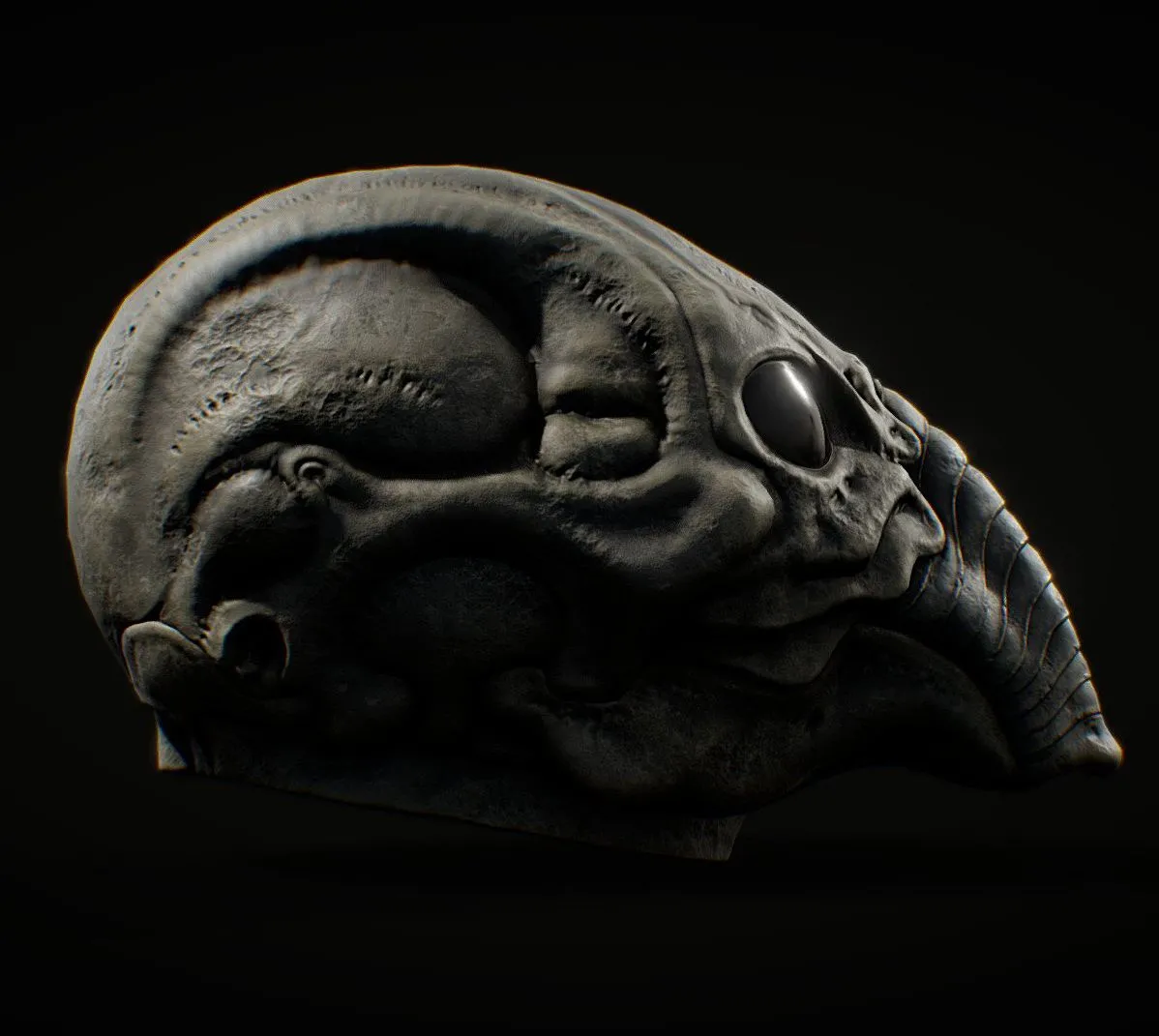 PBR Game 3D Models – Space Jockey Helmet