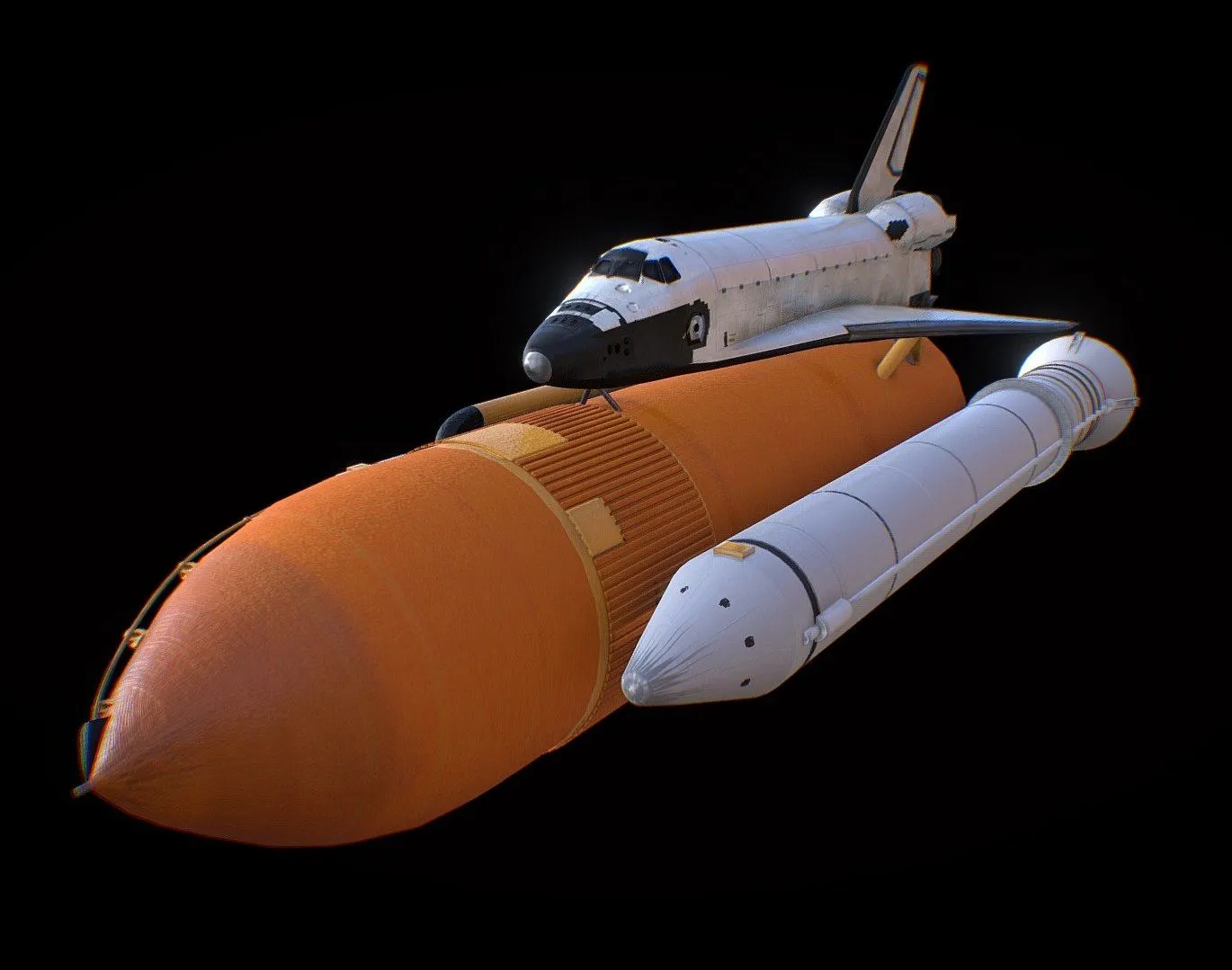 PBR Game 3D Models – Space Shuttle