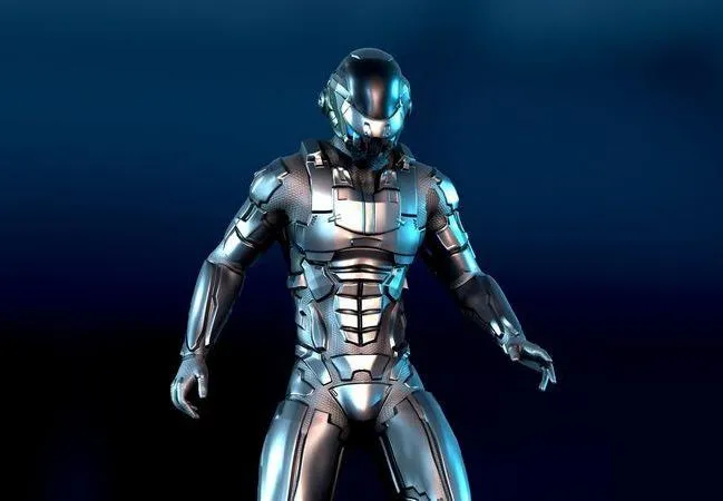 PBR Game 3D Models – Space trooper