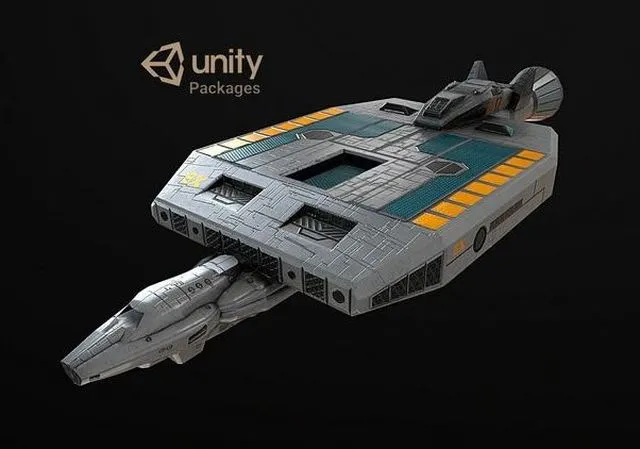 PBR Game 3D Models – Spaceship 19x